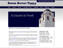 Tablet Screenshot of empirebaptistministries.org